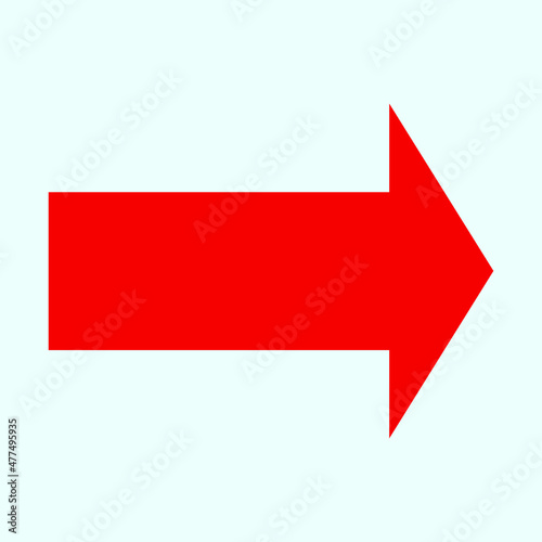 Red arrow icon vector EPS- 10