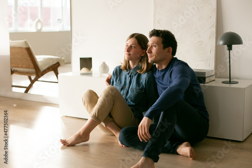 Beautiful couple in a studio