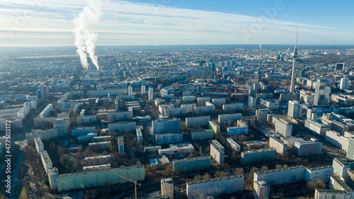 Berlin, Luftbild, Drohne, Fernsehturm, Berliner Fernsehturm, Berlin City, City, Park Inn,  photo