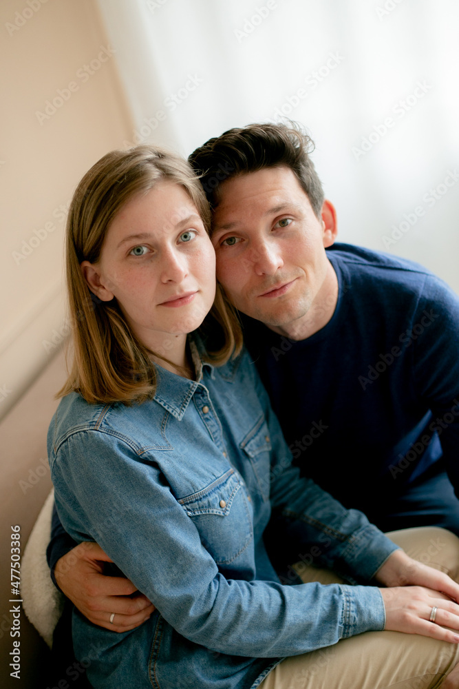 Beautiful couple in a studio Beautiful couple in a studio