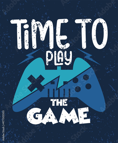 Time to play the game typography poster concepts