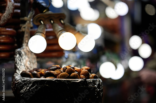 Photography NEW YORK CITY, USA  - DECEMBER 9TH 2021: people enjoying holiday lights and Christmas Displays at Rockefeller Center and Saks Fifth Avenue
