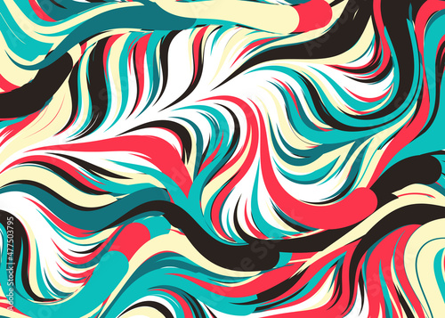 Abstract Perlin Noise Geometric Pattern generative computational art illustration