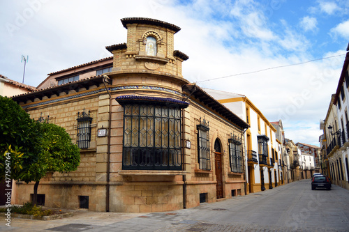 Avenida Virgen de Consolación en Castellar, provincia de Jaén, Andalucía, España