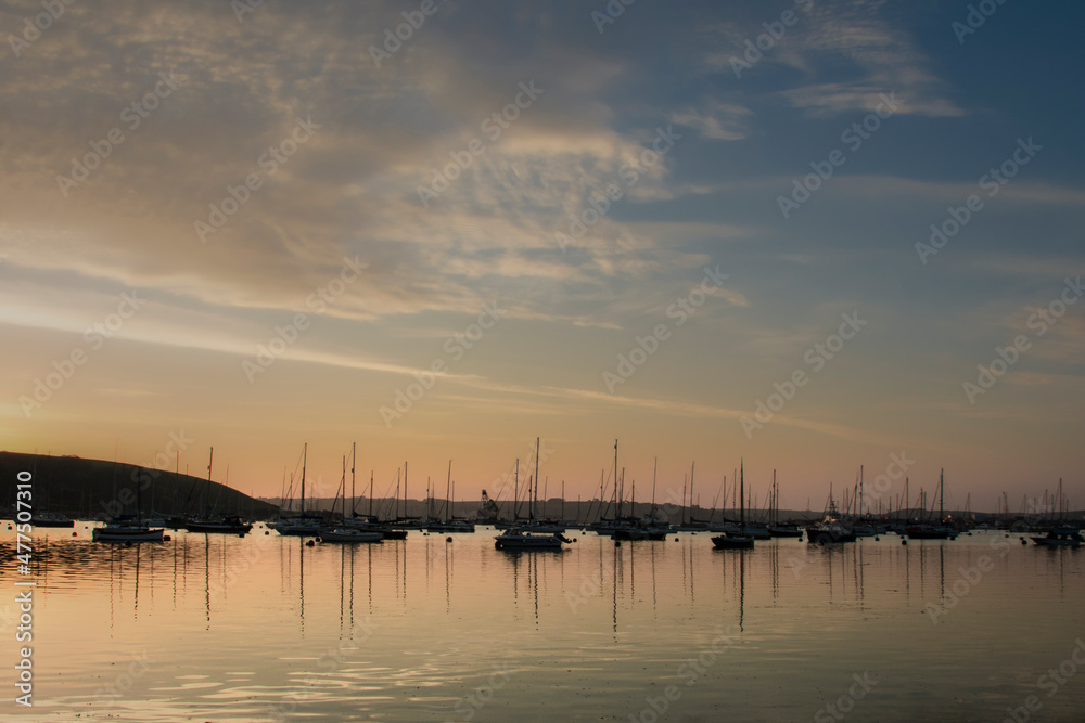 sunrise in the harbour