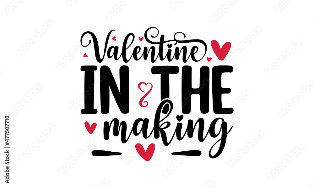 Valentine's day t-Shirt Design vector, typography, colorful handwritten valentine quote for lovers with white background