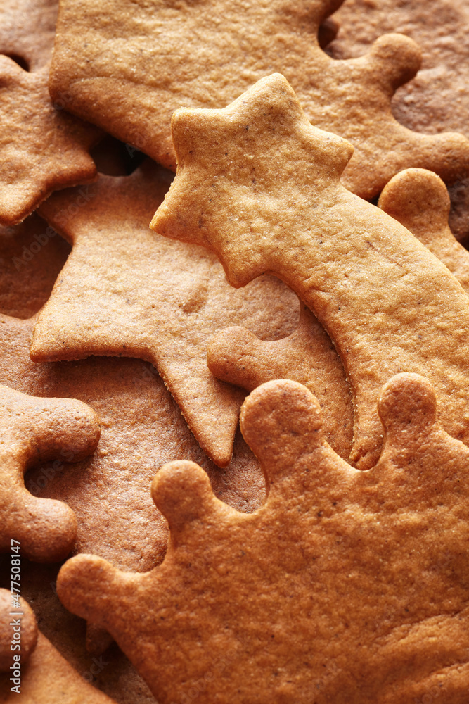 Close up picture of homemade gingerbread cookies. Close up picture of homemade gingerbread cookies.