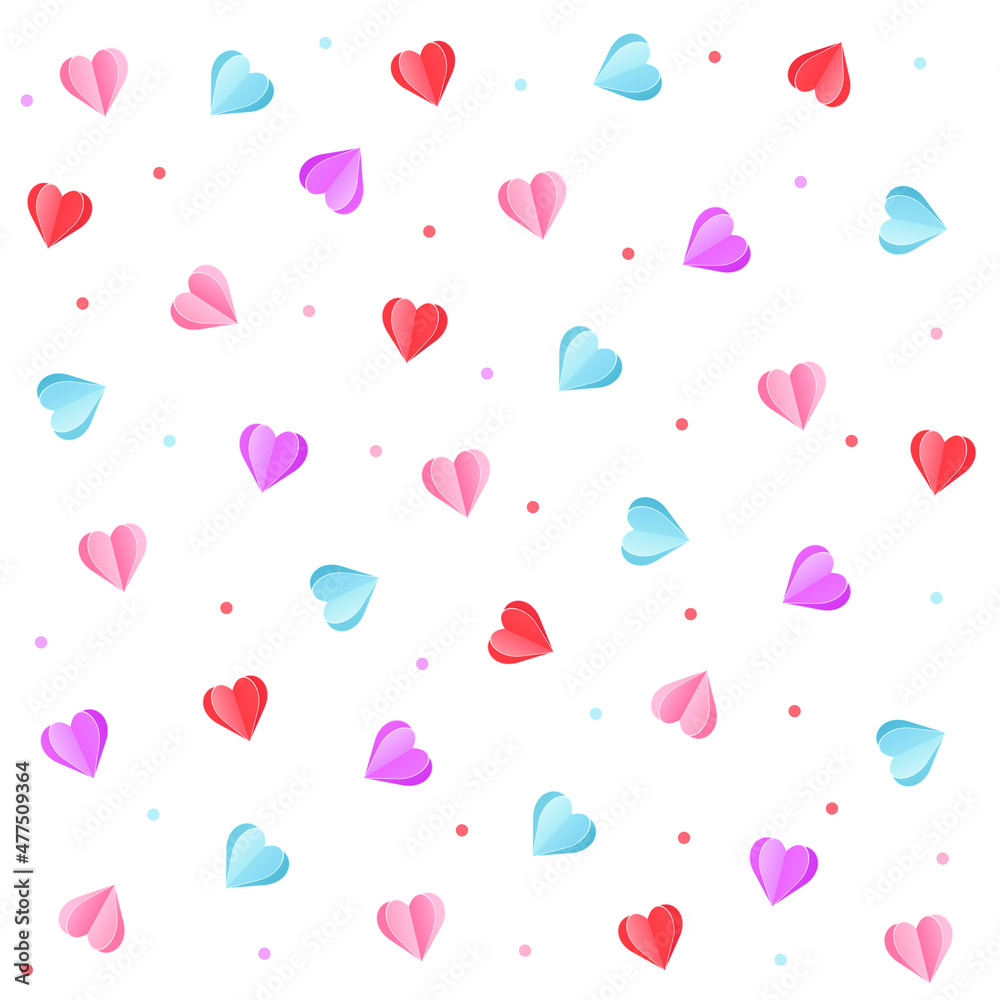 Seamless vector pattern with hearts, for valentine's day Seamless vector pattern with hearts, for valentine's day