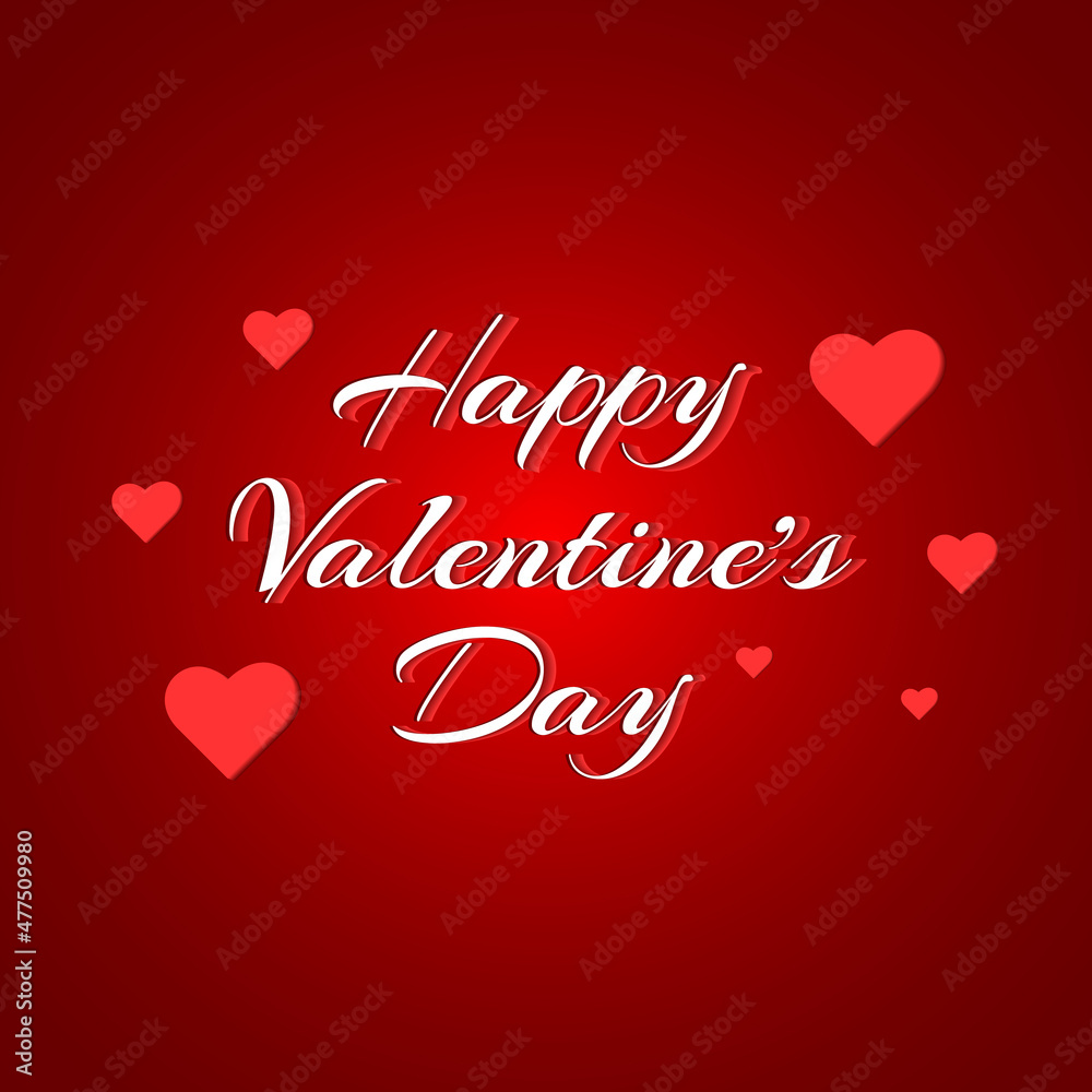 happy valentines day dark red, vector