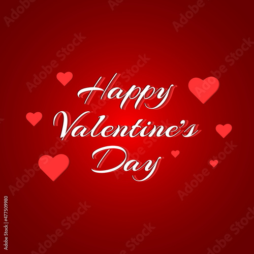 Obraz na płótnie happy valentines day dark red, vector w salonie