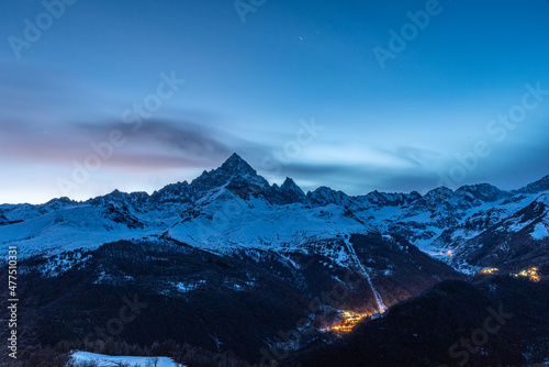 Tramonto sul Monviso