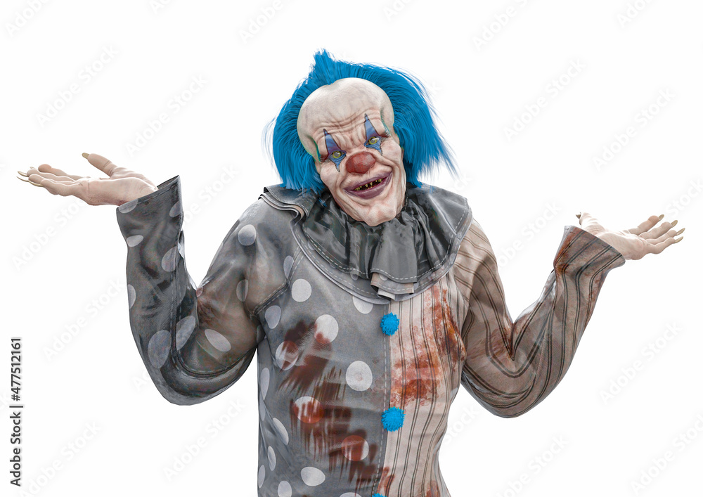 bad clown just do not care