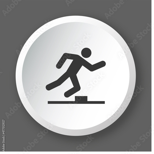 Logo risque de chute.