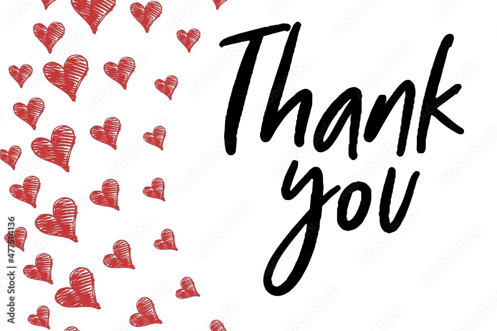 Thank You Card. Hand Written Lettering for Title, Heading, Photo Overlay, Wedding Invitation, Thank You Message. Heart shaped frame with thank you words, elegant thank you card Thank You Card. Hand Written Lettering for Title, Heading, Photo Overlay, Wedding Invitation, Thank You Message. Heart shaped frame with thank you words, elegant thank you card