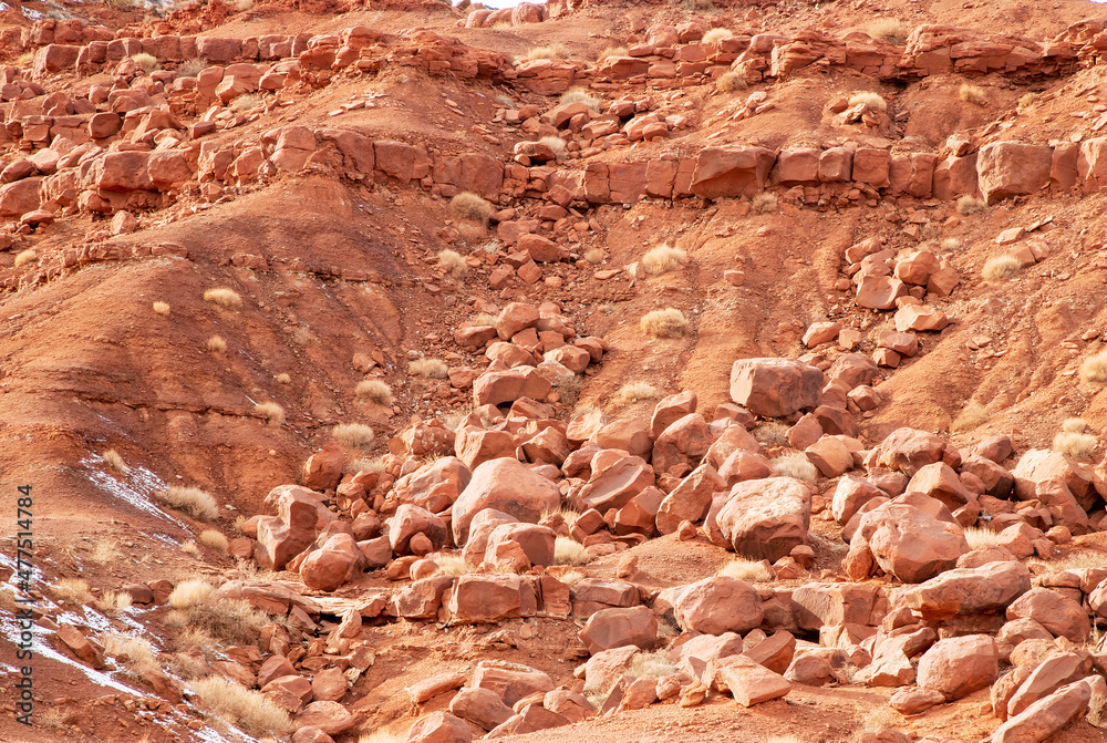 Obraz premium red rock background