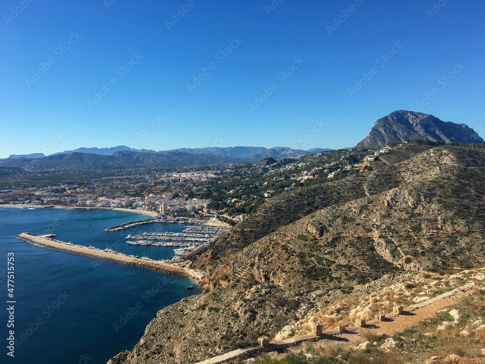 View of Montgo and Javea Port from Cape Sant Antoni