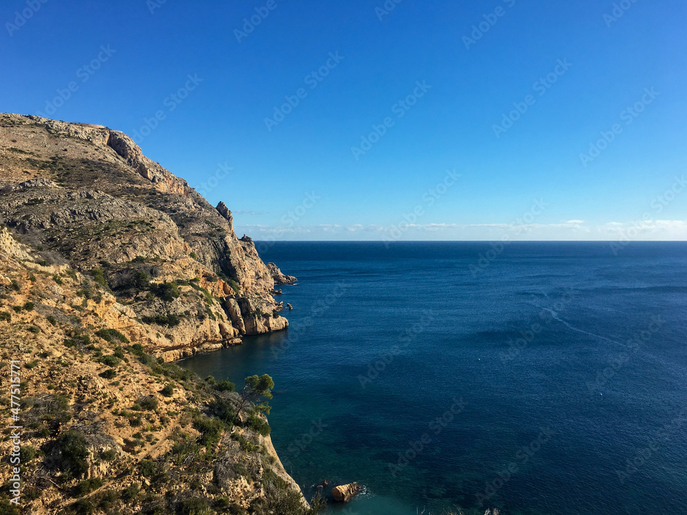 View of the Mediterranean Sea and Cape Sant Antoni