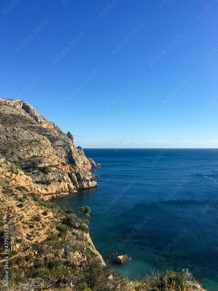 View of the Mediterranean Sea and Cape Sant Antoni