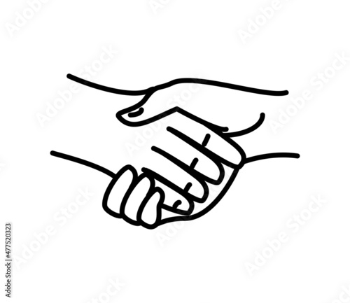 handshake gesture icon
