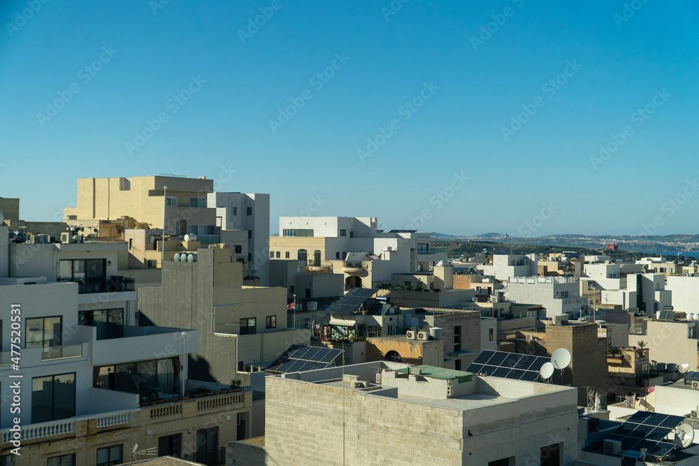 view of Mellieha town view of Mellieha town