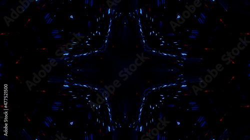 Neon Disco Lights And Futuristic Hi-Tech Sci Fi Illustration Background Wallpaper Texture for Banners, Web Templates, Titles, Texts, Flyers, Book Covers and ect.