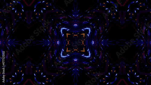 Neon Disco Lights And Futuristic Hi-Tech Sci Fi Illustration Background Wallpaper Texture for Banners, Web Templates, Titles, Texts, Flyers, Book Covers and ect.