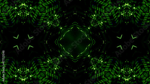 Neon Disco Lights And Futuristic Hi-Tech Sci Fi Illustration Background Wallpaper Texture for Banners, Web Templates, Titles, Texts, Flyers, Book Covers and ect.