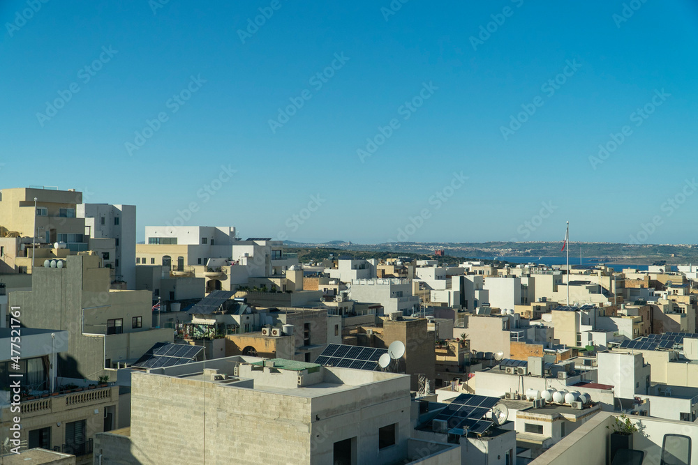 view of the Mellieha Village Malta