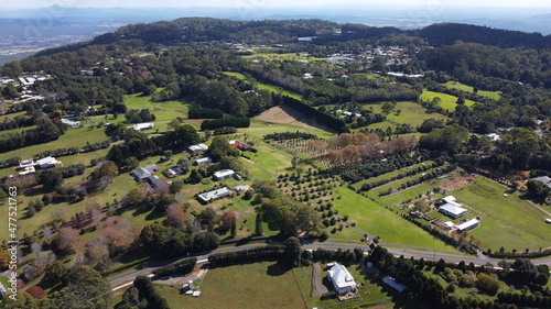 Aerial view on a vine valley