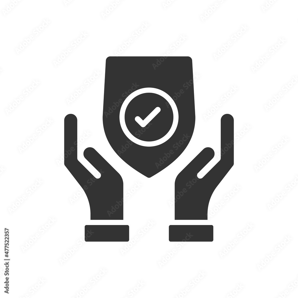 Insurance Protection Hands Icon Insurance Protection Hands Icon