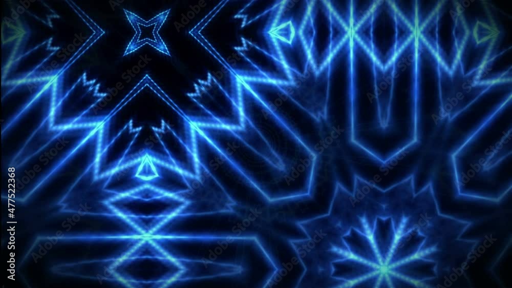 Party Led Screen Visual Effects. Kaleidoscopic Mandala VJ Loop Animation, disco Background. Party Led Screen Visual Effects. Kaleidoscopic Mandala VJ Loop Animation, disco Background.