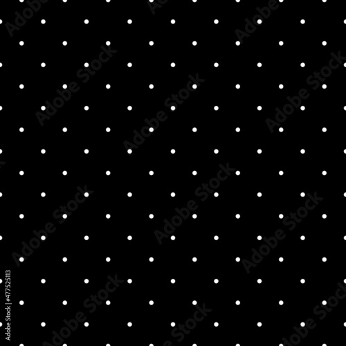 Seamless pattern. Circles ornament. Dots wallpaper. Polka dot motif. Geometric backdrop. Rounds background. Dotted motif. Vector artwork. Digital paper, textile print, web design, abstract.