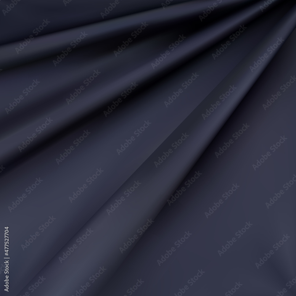Obraz premium Abstract background in the form of crumpled tissue. Silk fabric with folds. Textile background. Vector illustration. eps 10