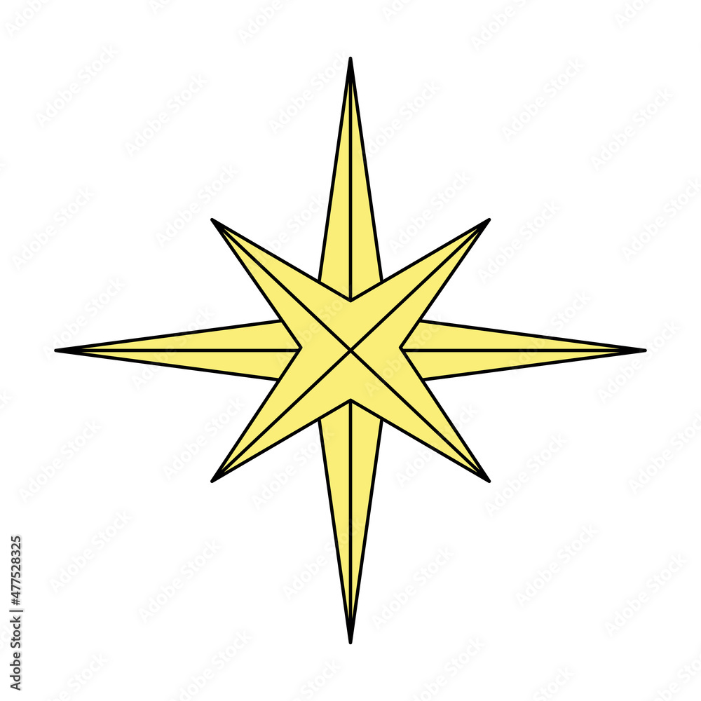 Isolated Star Belen manger jesus christmas vector illustration Isolated Star Belen manger jesus christmas vector illustration