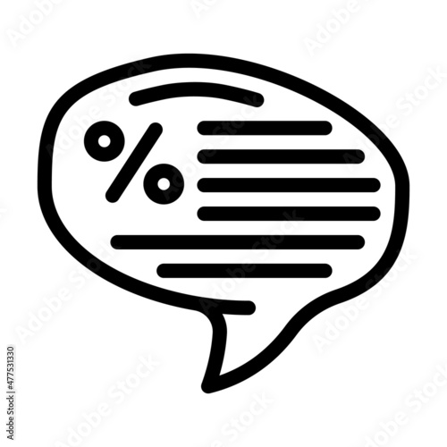 online discounts line icon vector. online discounts sign. isolated contour symbol black illustration