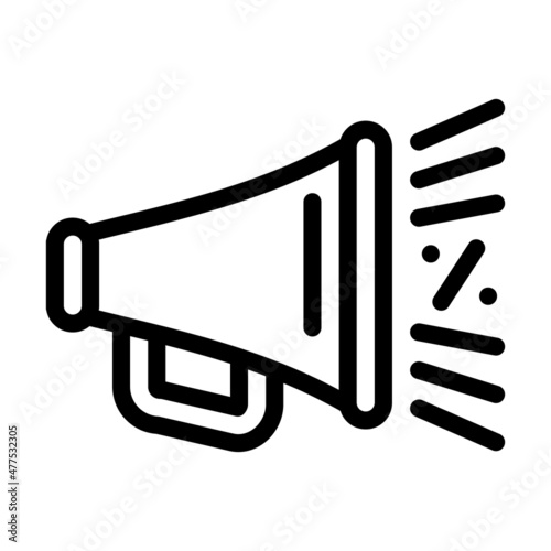 explosion promo line icon vector. explosion promo sign. isolated contour symbol black illustration