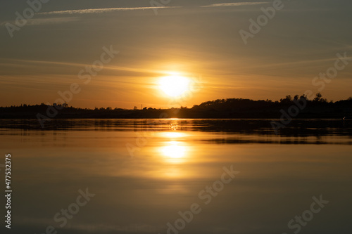 Sunset over the Lake