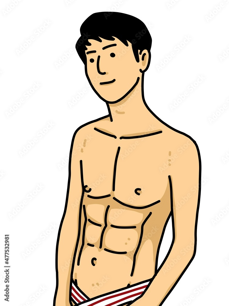 cute man cartoon on white background cute man cartoon on white background
