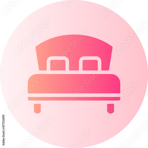 bed gradient icon