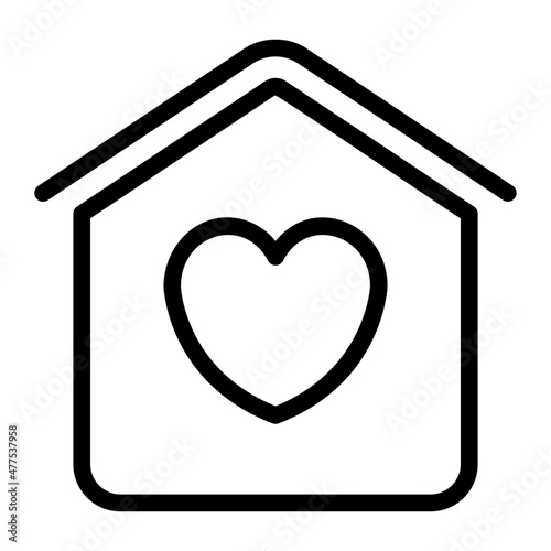 home sweet home line icon