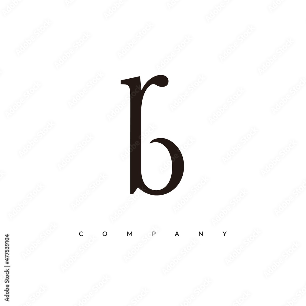 Obraz premium Initial RB Logo Design Vector