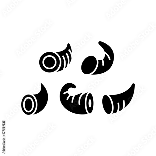 Cornucopia set icon isolated on white background