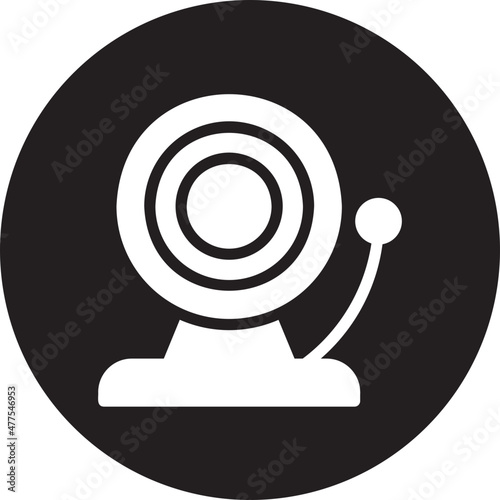 school alarm glyph icon