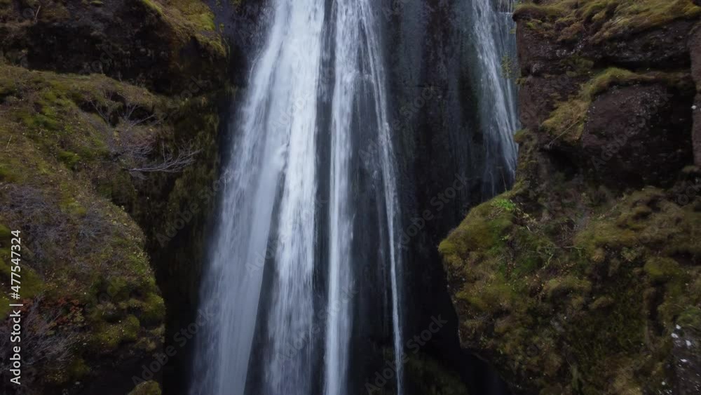 Waterfall concept, freedom or travel conceptual video Waterfall concept, freedom or travel conceptual video
