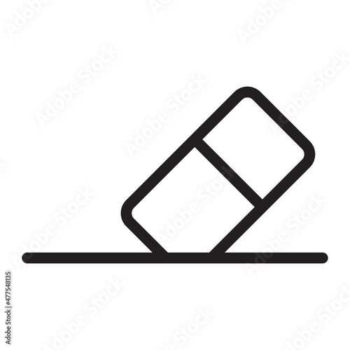 eraser line icon