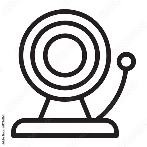 school alarm line icon