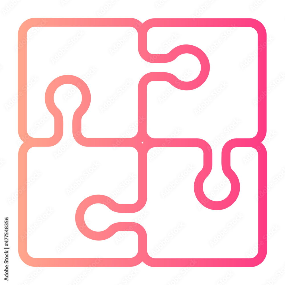 puzzle gradient icon puzzle gradient icon