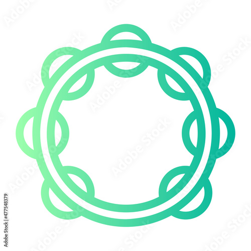 tambourine gradient icon