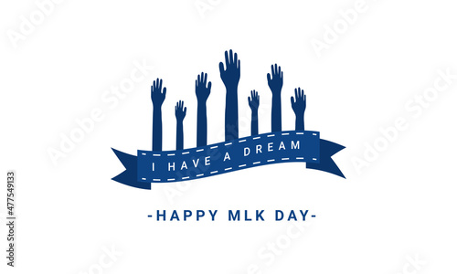Martin Luther king day themed design, perfect for posters, backgrounds, social media posts etc