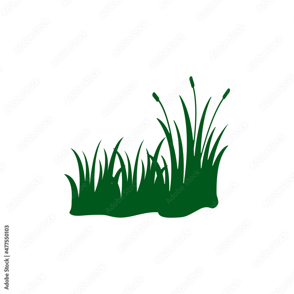 Naklejka premium grass graphic design template vector